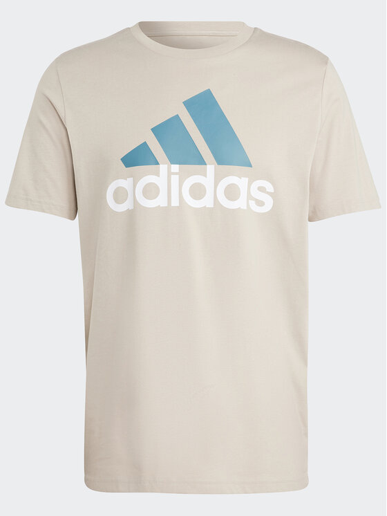 adidas adidas T-shirt Essentials Single Jersey Big Logo T-Shirt IJ8575 Bež Regular Fit