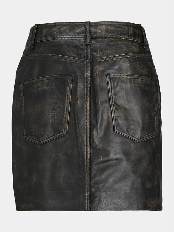 JJXX JJXX Sukně z imitace kůže Hailey 12249884 Černá Regular Fit