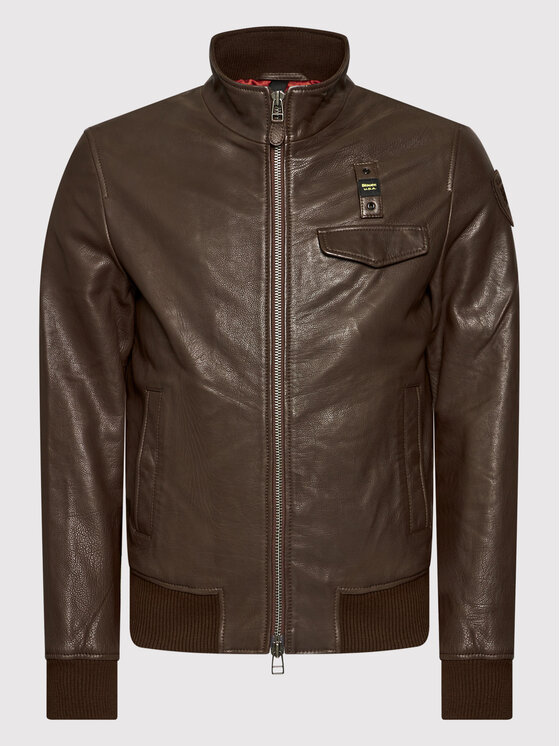 Blauer Blauer Odinė striukė Capo Spalla 21WBLUL01206 006069 Ruda Regular Fit