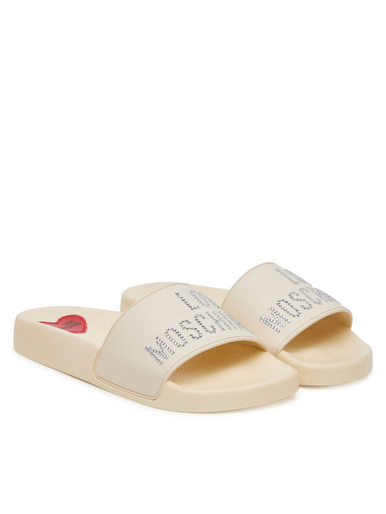 LOVE MOSCHINO LOVE MOSCHINO Klapki JA28122G0MI13110 Écru