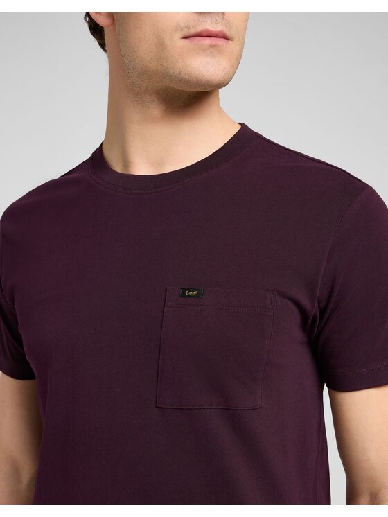 Lee Lee T-shirt ULTIMATE POCKET TEE Viola Slim Fit