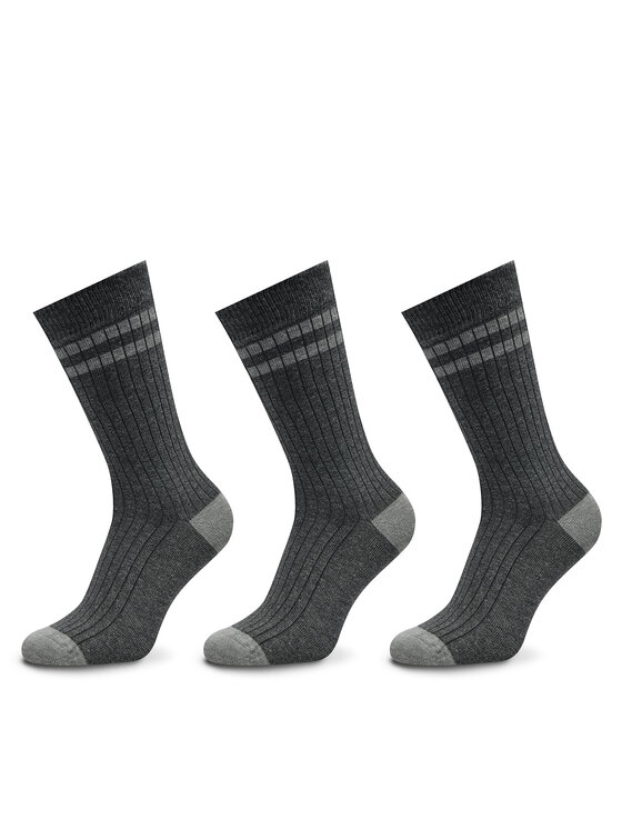 Pepe Jeans Pepe Jeans Kõrgete meestesokkide komplekt (3 paari) PMU30057 Hall