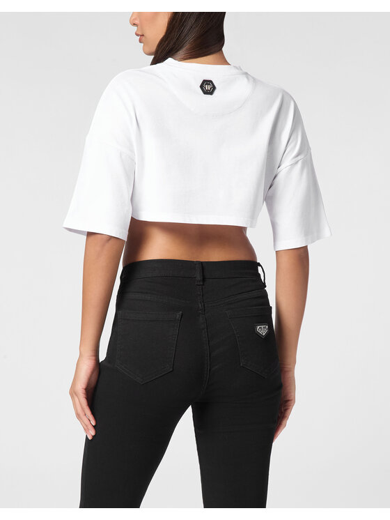 PHILIPP PLEIN PHILIPP PLEIN Tričko 11619 Biela Regular Fit