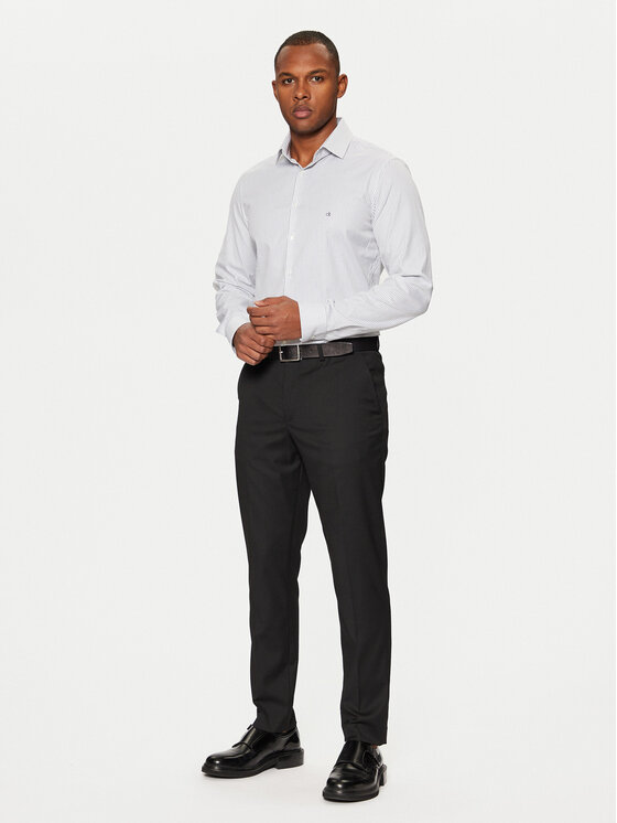 Calvin Klein Calvin Klein Košeľa K10K113865 Biela Slim Fit