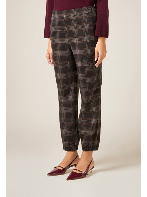 Oltre Oltre Pantaloni di tessuto P024J002490N0S3 Marrone Boy Fit