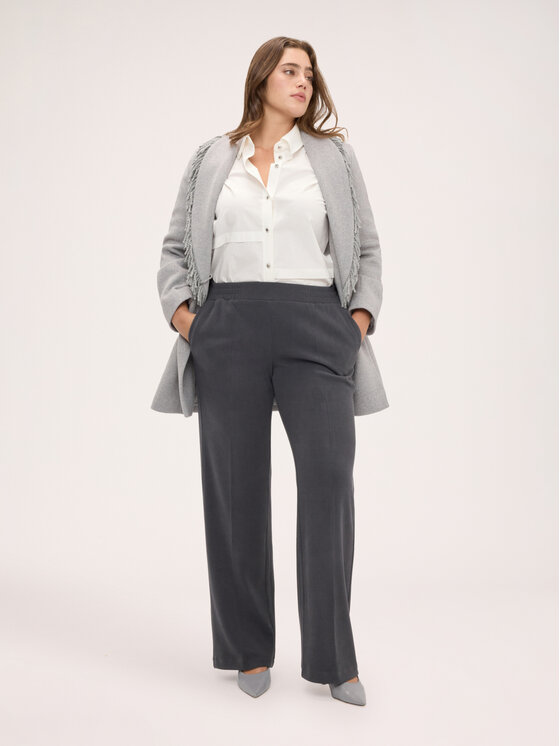 Fiorella Rubino Fiorella Rubino Pantaloni di tessuto P090L002526N013 Grigio Regular Fit
