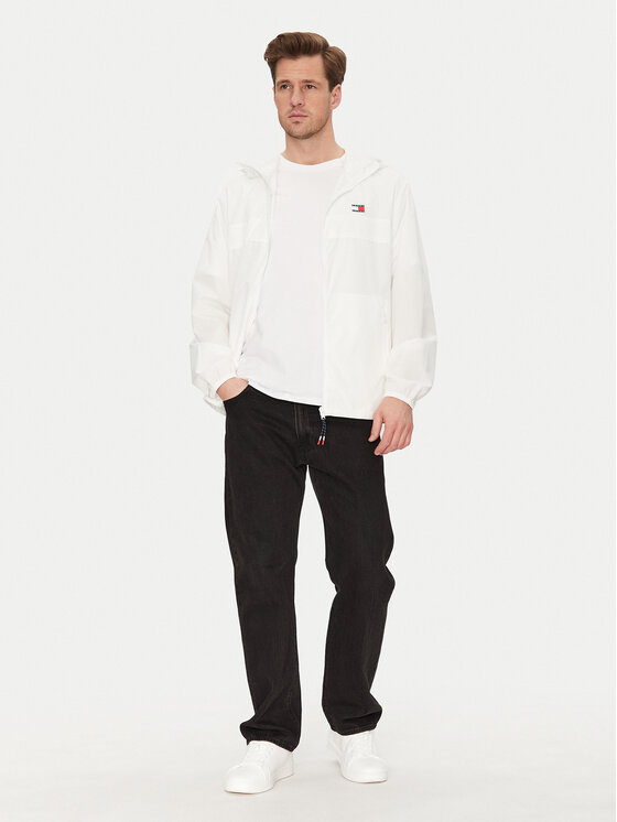 Tommy Jeans Tommy Jeans Geacă de vânt Chicago DM0DM20204 Écru Regular Fit