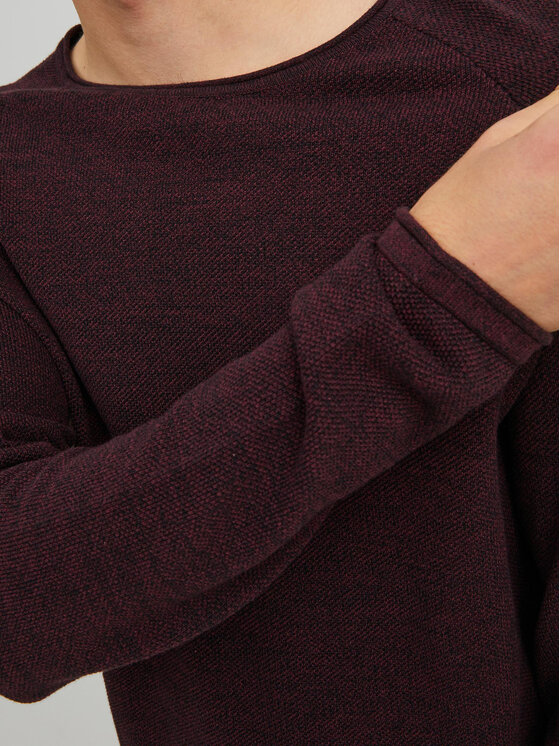Jack&Jones Jack&Jones Džemper 12157321 Tamnocrvena Regular Fit