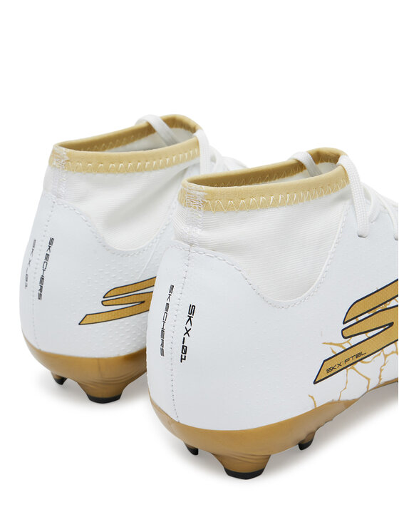Skechers Skechers Scarpe da calcio Skx_1.5 High Jr Td Fg 252086N/WBGD Bianco