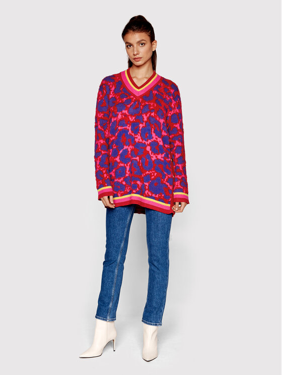 Maglione PGA22076MA Multicolore Relaxed Fit