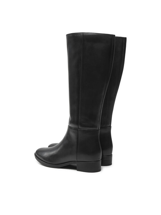 Geox Geox Kozačky ve vojenském stylu D Felicity D D84G1D 00043 C9999 Černá