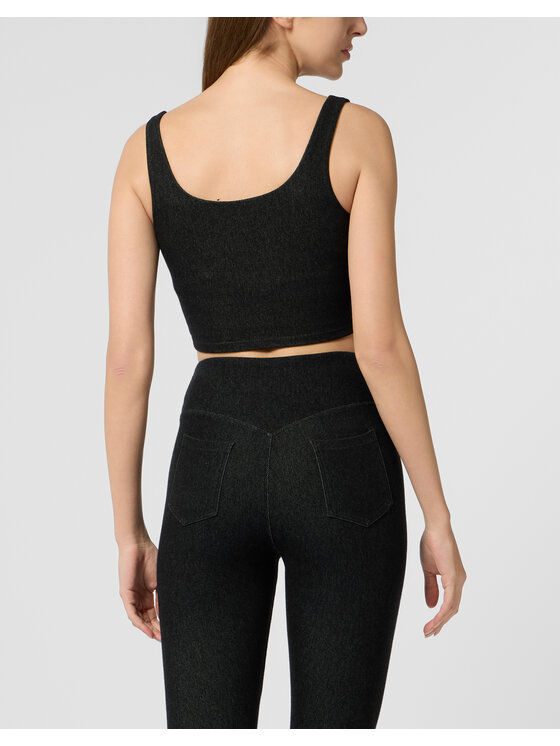 Plein Sport Plein Sport Koszulka techniczna 29189 Czarny Jogger Fit