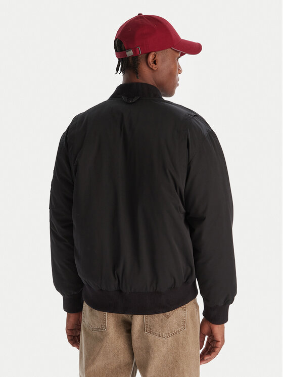 Kappa Kappa Куртка бомбер Opilio 311M7EW Чорний Regular Fit