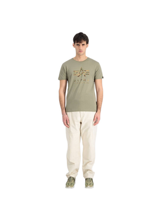 Alpha Industries Alpha Industries T-Shirt AI.146506-11 Beżowy Regular Fit