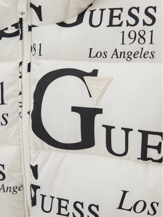 Guess Guess Kurtka zimowa H6BL05 W4160 Kremowy Oversize