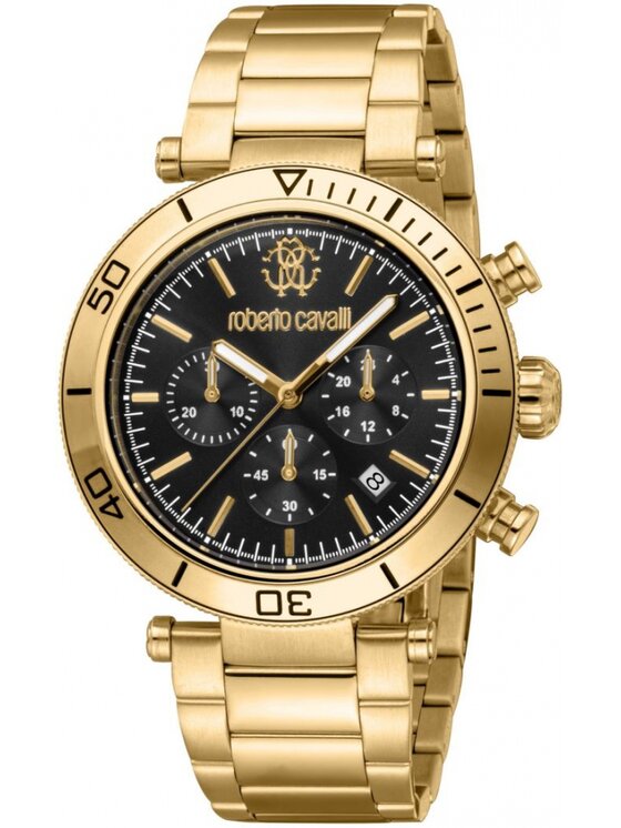 Roberto Cavalli Roberto Cavalli Zegarek RC5G128M0065 Złoty