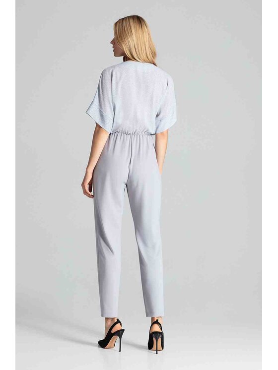 FIGL FIGLFIGL Jumpsuit M684 Grigio Regular Fit