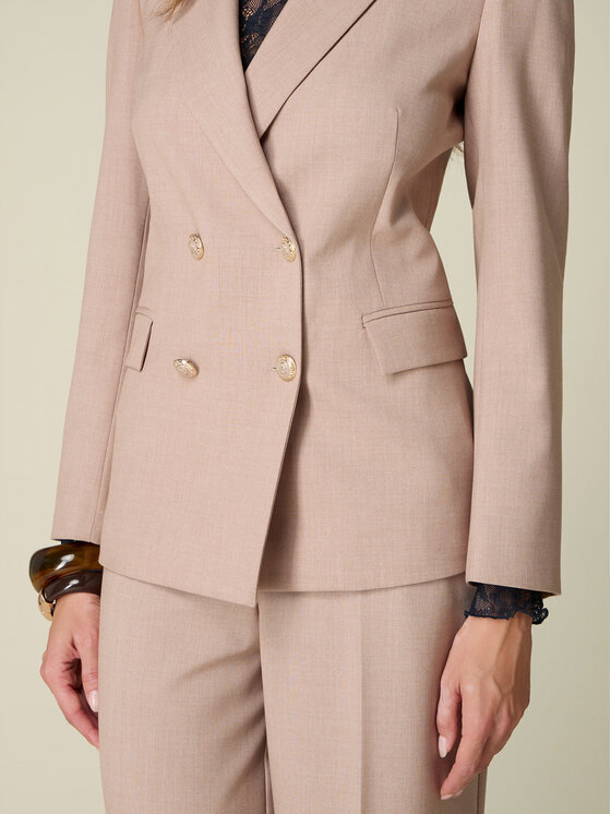 Oltre Oltre Giacca da abito Q036R004669N013 Crema Regular Fit