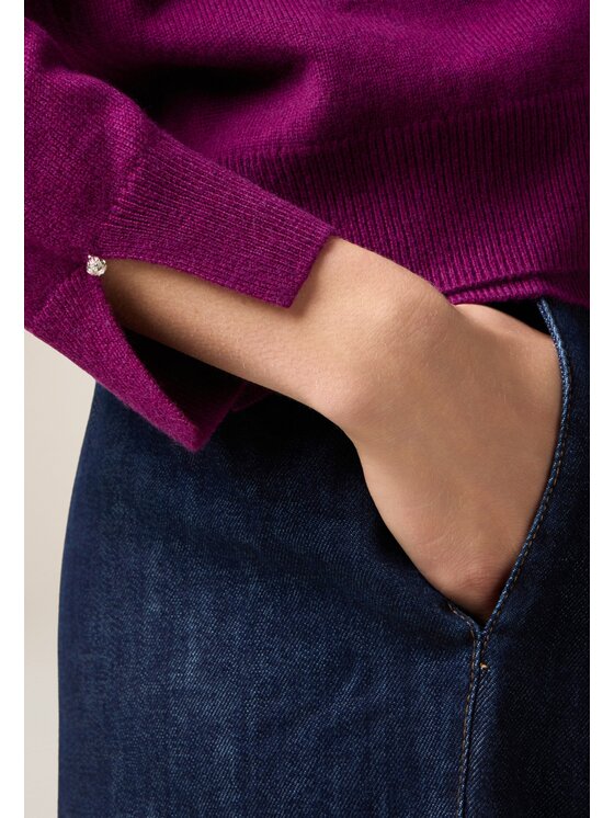 Oltre Oltre Maglione M354J005094N009 Viola Regular Fit