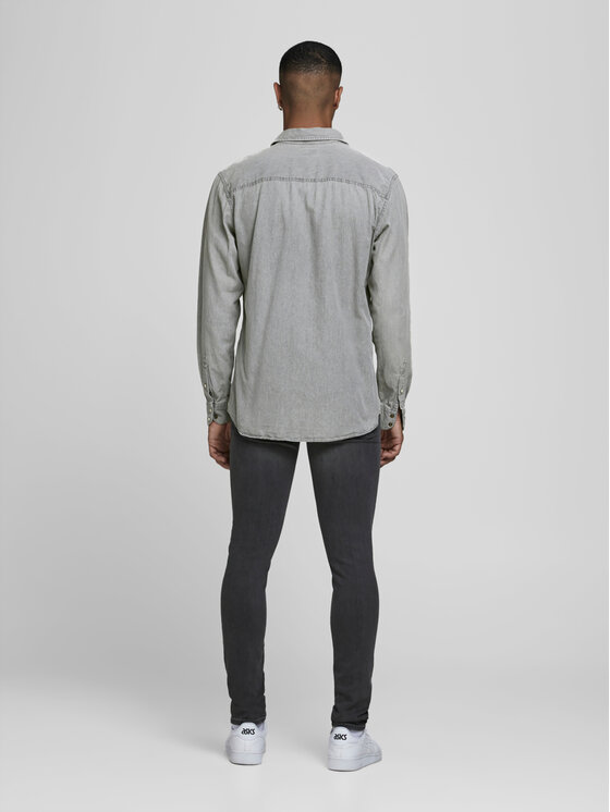 Jack & Jones Jack & Jones Koszula Sheridan 12138115 Szary Slim Fit