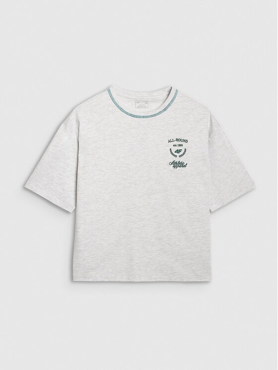 4F 4F T-shirt 4FRSS25TTSHF2979-26M Grigio Oversize