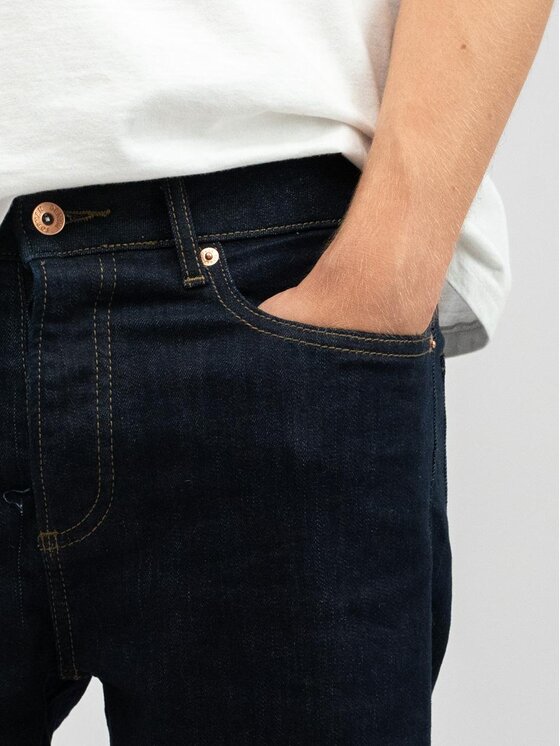 MyStars MyStars Szorty jeansowe Krótkie Spodenki Jeansowe Męskie Ciemne Niebieskie MyStars Classic 40 Niebieski Regular Fit
