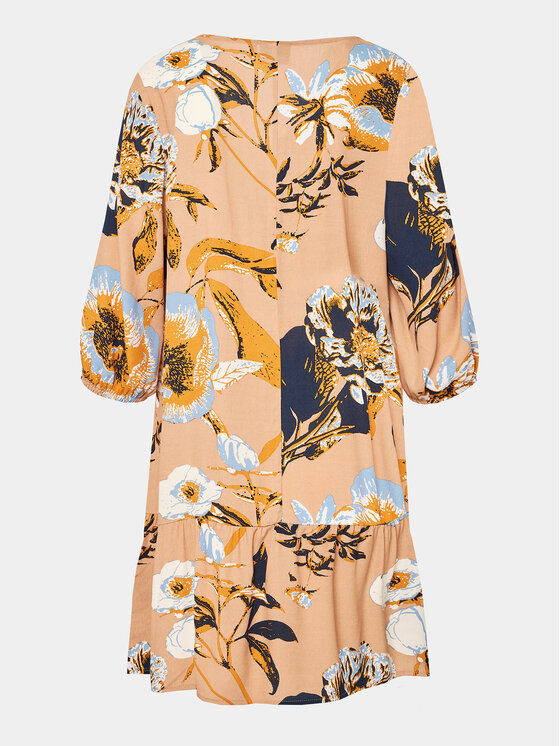 Zizzi Zizzi Повсякденна сукня V00057I Бежевий Regular Fit