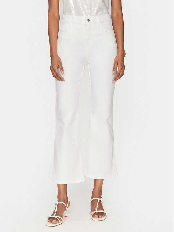 Marella Marella Jeansy Kerry 2513131044 Bílá Flare Fit
