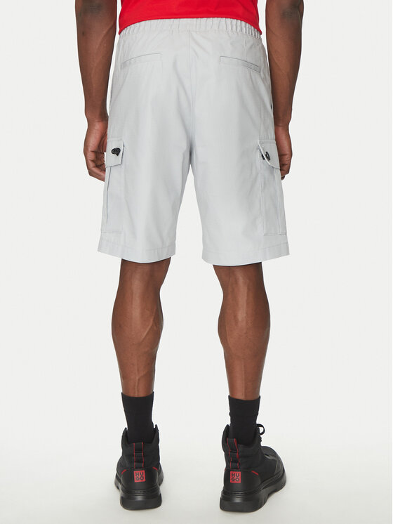 HUGO HUGO Medžiaginiai šortai Garlio 50510594 Pilka Regular Fit