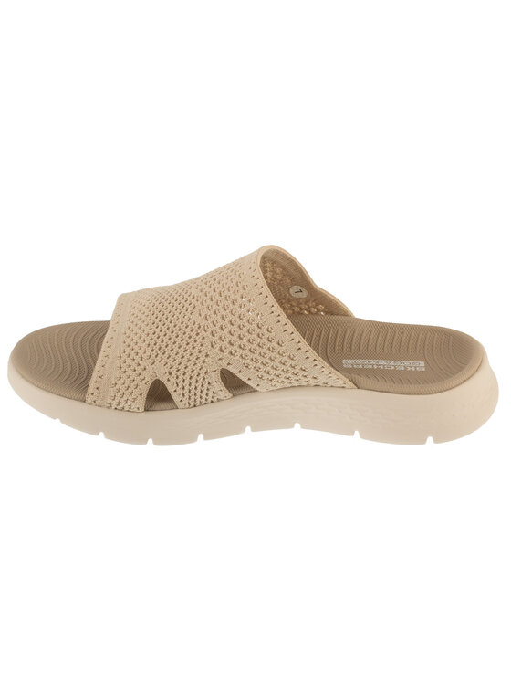 Skechers Skechers Klapki Skechers Go Walk Flex Sandal - Elation Beżowy