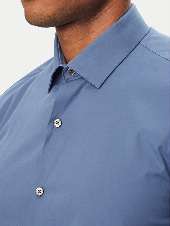 Calvin Klein Calvin Klein Риза Essentials LV019EU037 Светлосин Slim Fit