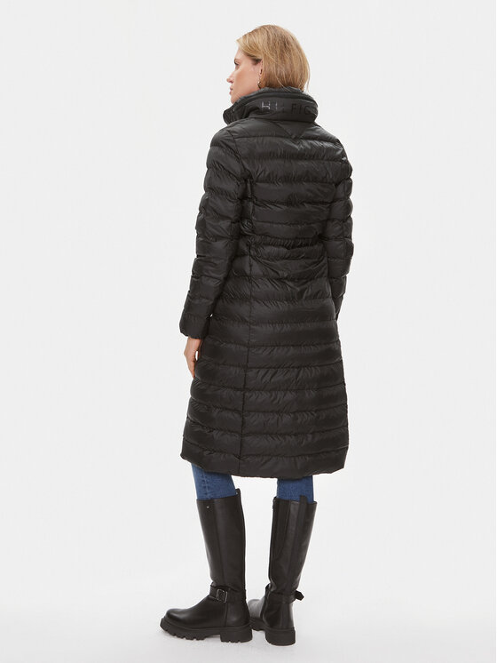 Tommy Hilfiger Tommy Hilfiger Зимно яке Global Stripe WW0WW39863 Черен Regular Fit