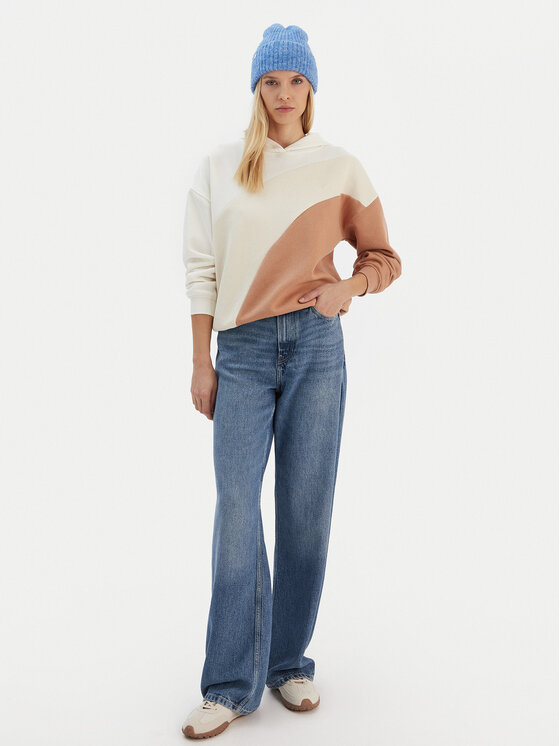 Roxy Roxy Mikina ERJFT04868 Béžová Relaxed Fit