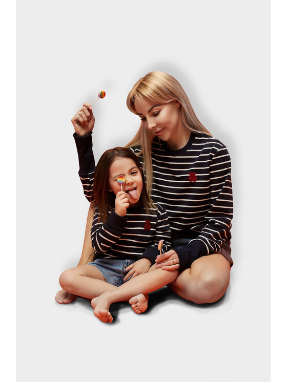 MANDRAGORA MANDRAGORA Felpa pasiak Blu scuro Regular Fit