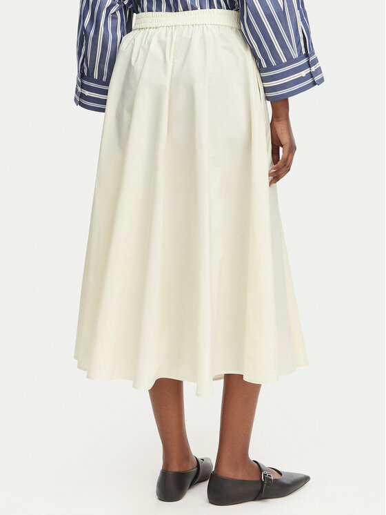 MAX&Co. MAX&Co. Spódnica midi Gonna 2616101084200 Kremowy Regular Fit