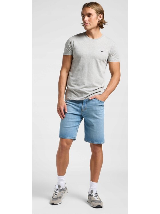 Lee Lee Szorty jeansowe XM 5 Pocket Short Extreme Motion Niebieski Regular Fit