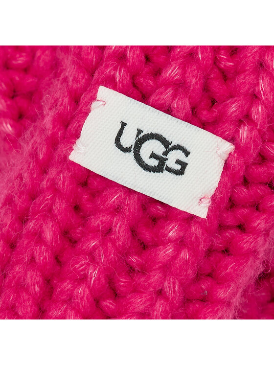 Ugg Ugg Zestaw Czapka i Rękawiczki K Infant Knit Set 22726 Różowy
