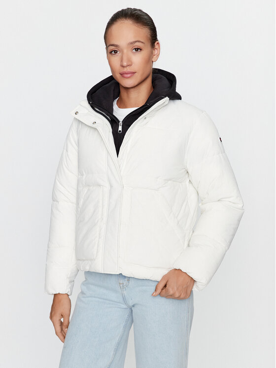 Champion Champion Geacă Jacket 116922 Écru Custom Fit