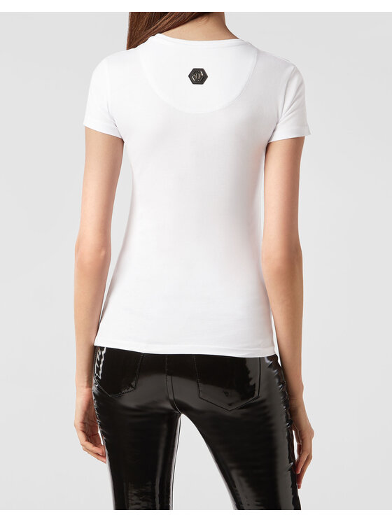 PHILIPP PLEIN PHILIPP PLEIN T-Shirt 22001 Biały Regular Fit