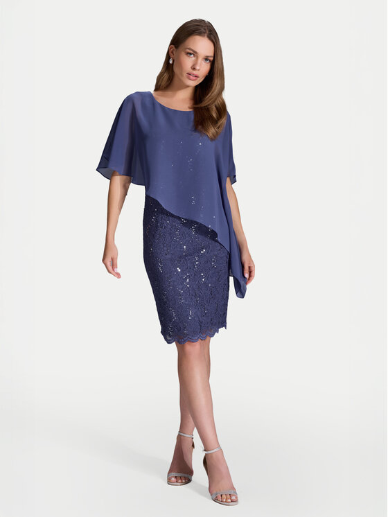 Swing Swing Rochie cocktail 77760410 Albastru Regular Fit