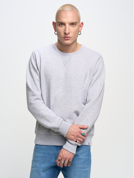 BIG STAR BIG STAR Bluza marltones_901 Szary Basic Fit