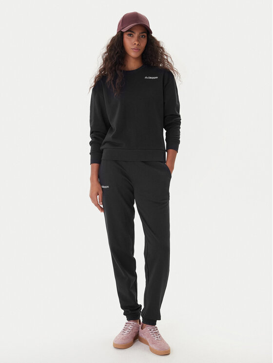 Kappa Kappa Mikina Logo Fekka 371M5EW Černá Regular Fit