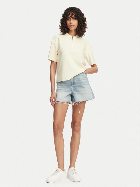 BOSS BOSS Pantaloni scurți de blugi 50558697 Albastru deschis Regular Fit