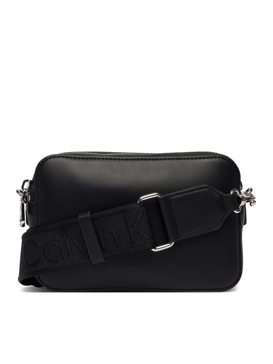 Calvin Klein Calvin Klein Handtasche Webbing Double Strap Camera Bag LV04F3165G Schwarz