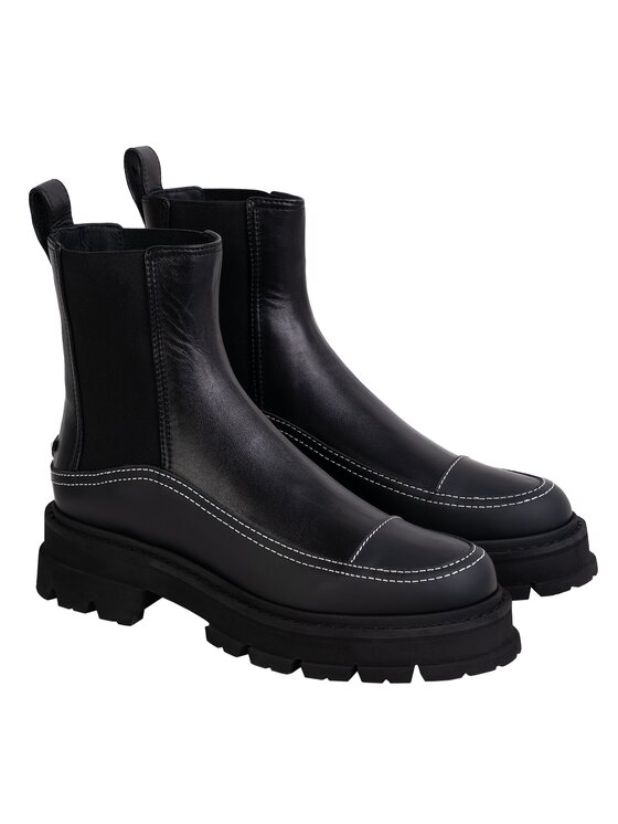 Emporio Armani Emporio Armani Polokozačky X3M363 XN983 Černá