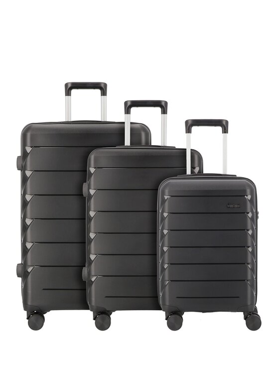 D&N D&N Komplet walizek 310024 Czarny