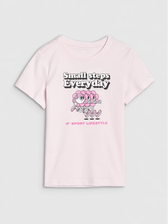 4F 4F T-shirt 4FJRSS25TTSHF2585-12S Bianco Regular Fit