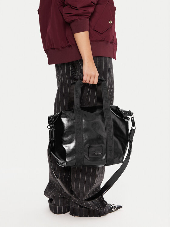 Pepe Jeans Pepe Jeans Käekott Chelsea Glossy PL0300009 Must