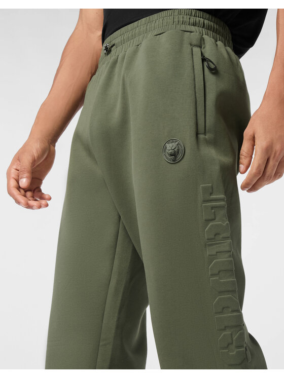 Plein Sport Plein Sport Joggers kalhoty 28287 Zelená Jogger Fit