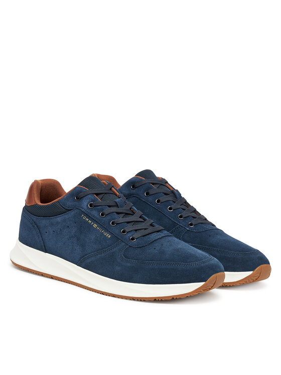 Tommy Hilfiger Tommy Hilfiger Sneakersy Premium Suede Hybrid FM0FM05690 Granatowy